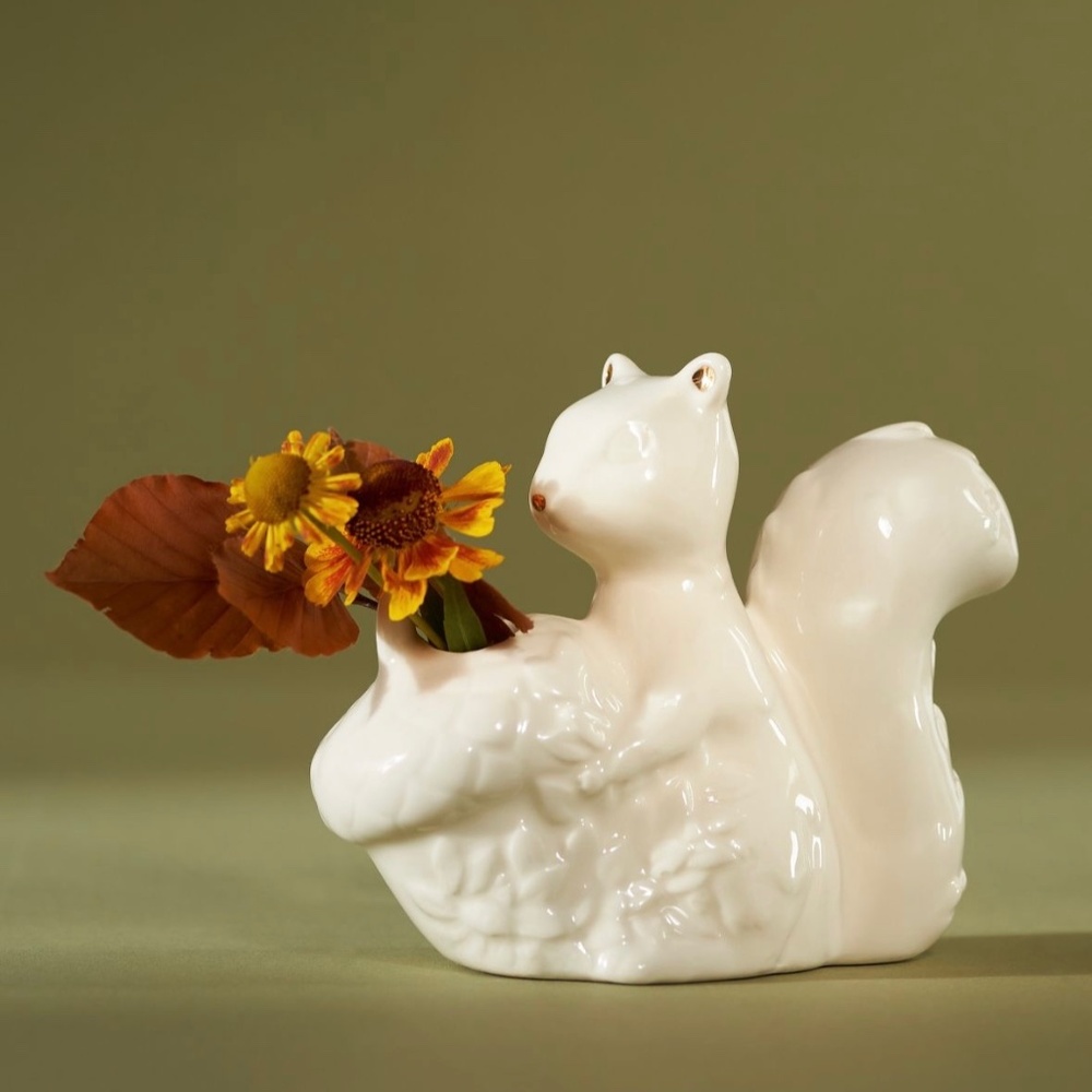 Anthropologie Squirrel Bud Vase